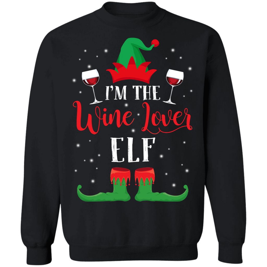 I'm the Wine Lover Elf Ugly Christmas Sweater sweatshirt