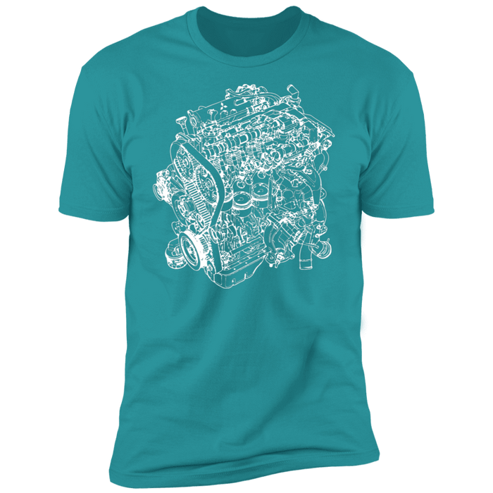 Engine Blueprint Series 4G63 stock motor t-shirt