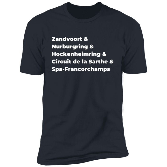 European Race Tracks shirt