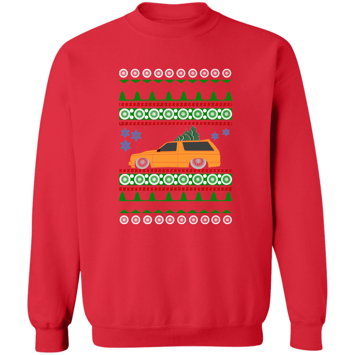 S10 Blazer Lowrider Orange Ugly Christmas Sweater Sweatshirt