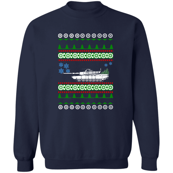 M-1 Abrams Tank M1 Ugly Christmas Sweater Sweatshirt