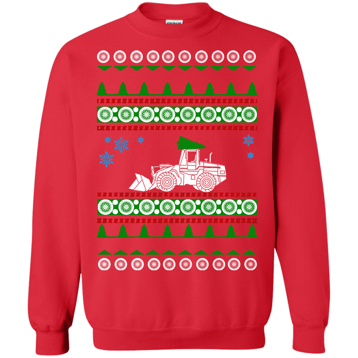 Payloader Pay Loader Excavator Ugly Christmas Sweater Heavy Equipment sweatshirt