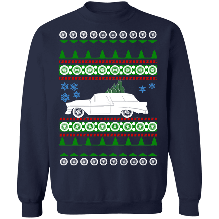 Chevy Nomad 1956 Ugly Christmas Sweater