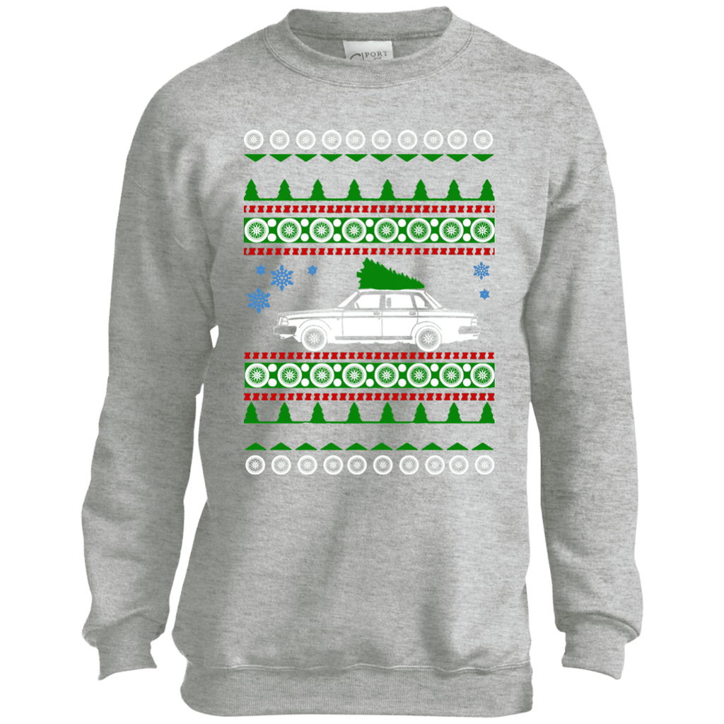volvo 240 ugly christmas sweater youth