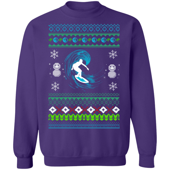 Surfer Ugly Christmas Sweater Sweatshirt