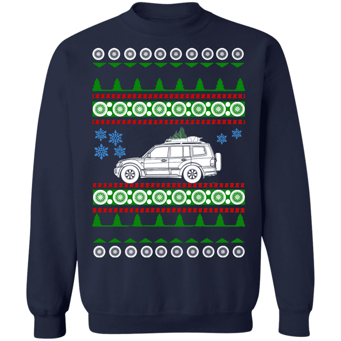 SUV like a Mitsubishi Montero 3rd gen Ugly Christmas Sweater Sweatshirt