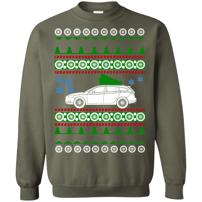 Swedish Car like a  V60 Polestar 2018 Ugly Christmas Sweater sweatshirt