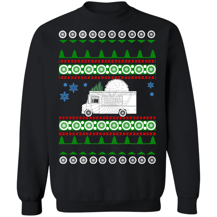 Taco Truck Food Truck Ugly Christmas Sweater sweatshirt