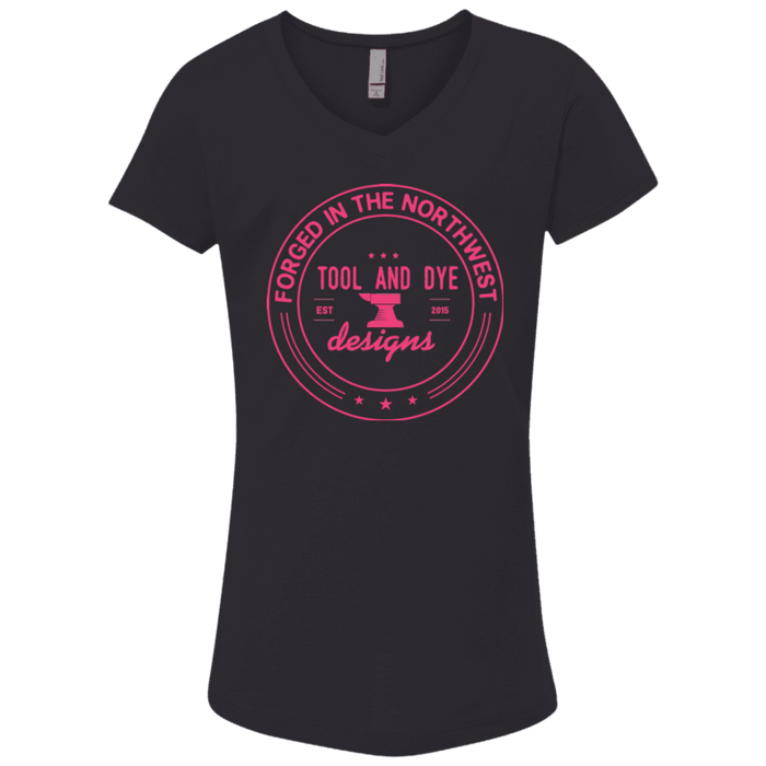 Tool and Dye Girls Forged pink logo t-shirt