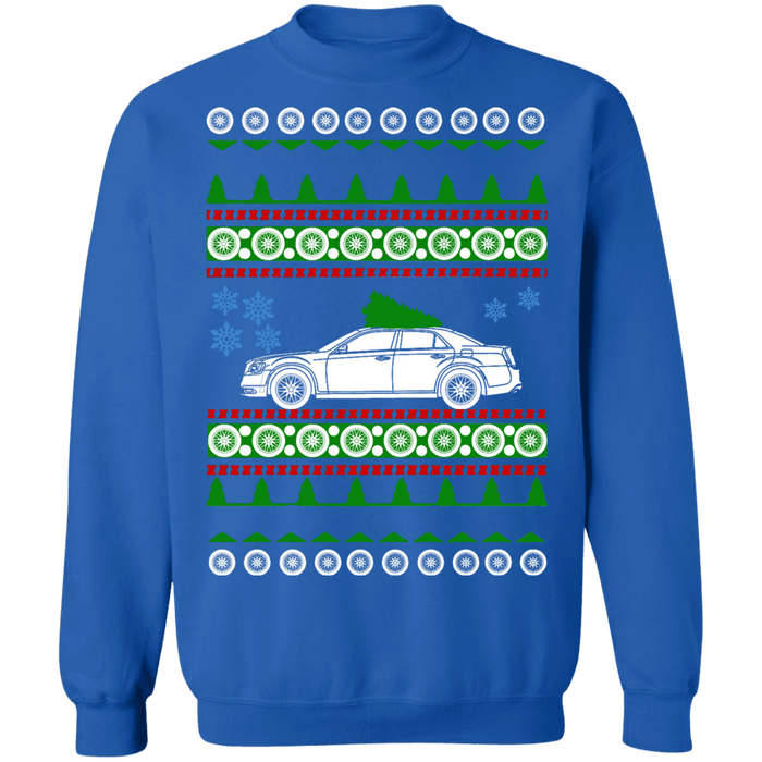 Hot Rod Ugly Christmas Sweater Chrysler 300 SRT-8 2nd gen 2012 sweatshirt