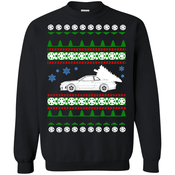 R34 gtr ugly christmas sweater sweatshirt