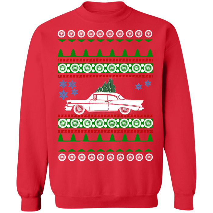 Chevy Bel Air 1956 Ugly Christmas Sweater