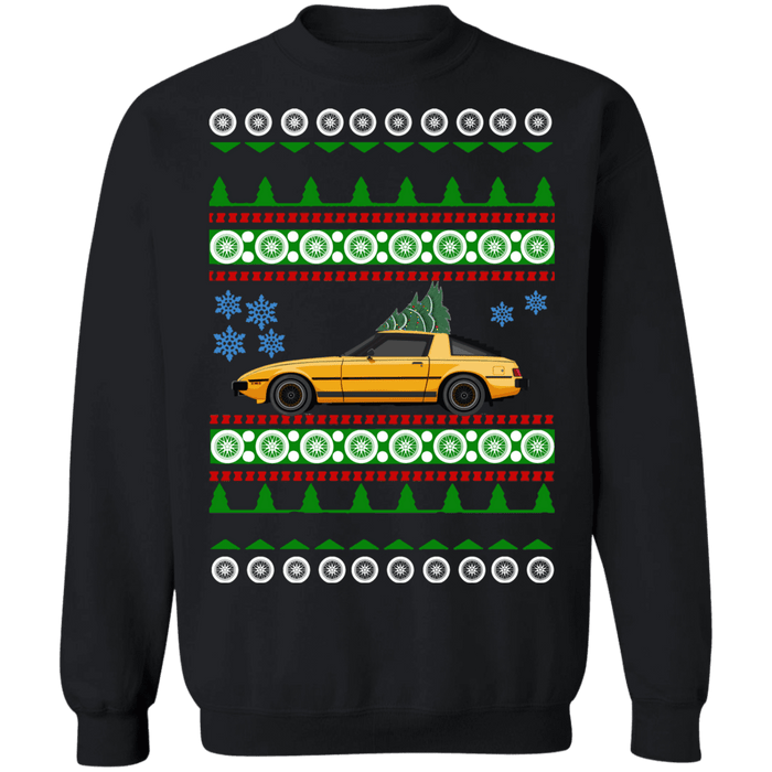 Mazda RX-7 gen 1 Ugly christmas sweater V2