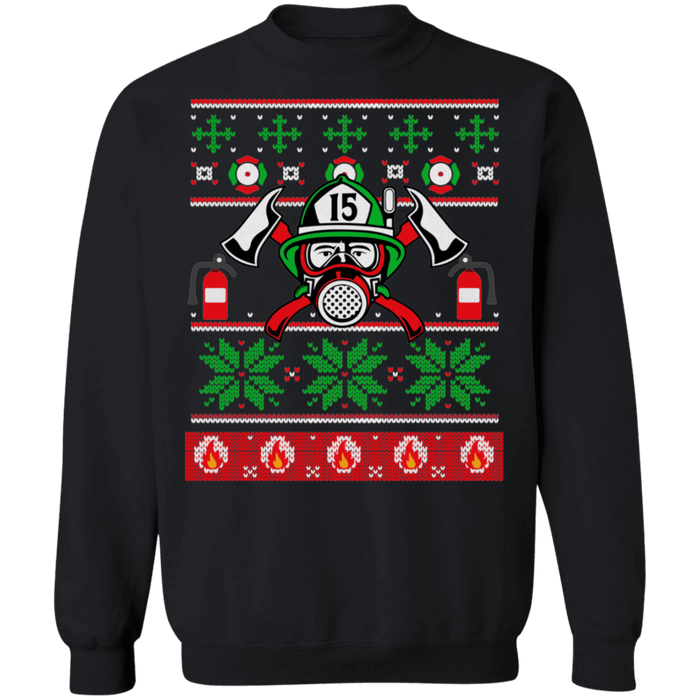 Fireman Firefighter Ugly Christmas Sweater sweatshirt