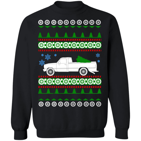 Pick Up Truck american car or truck like a  W250 1989 Ugly Christmas Sweater sweatshirt