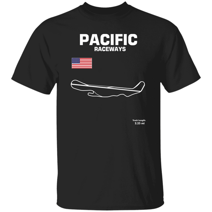 Pacific Raceways Track Outline Series T-shirt