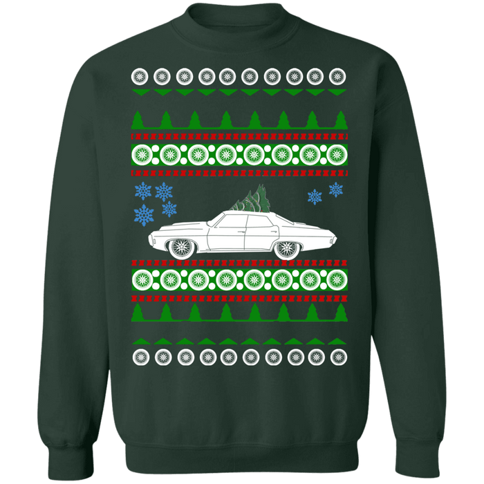 car like a 4 Door Impala Ugly Christmas sweater Sweatshirt 1969