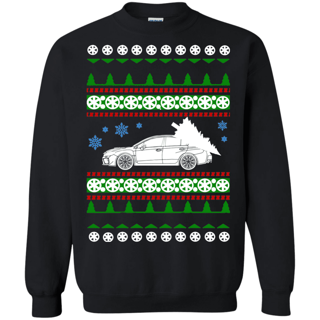 Japanese Car 2017 WRX STI sedan Ugly Christmas Sweater