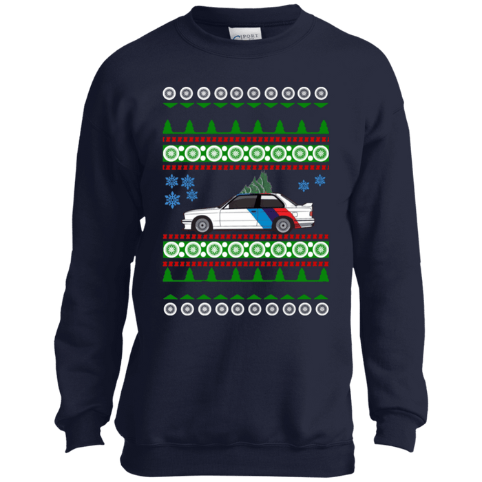 Kids BMW E30 M3 Ugly christmas sweater v3