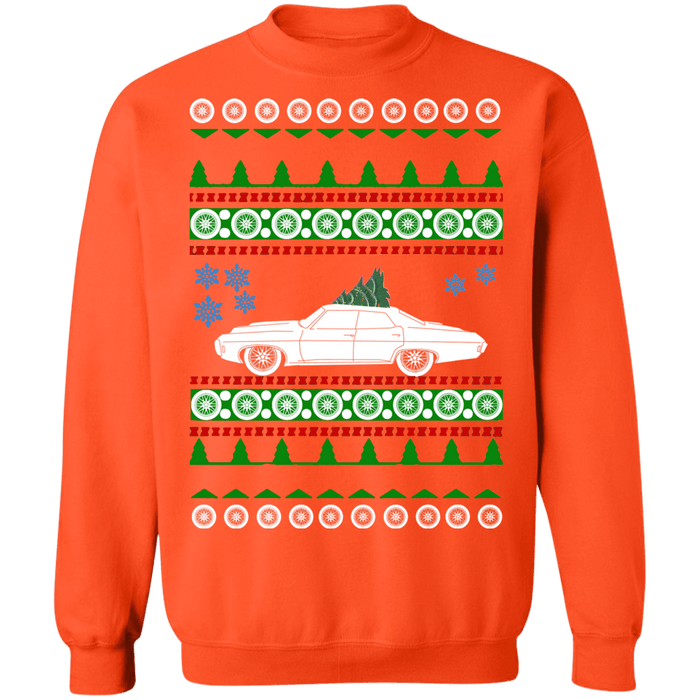 car like a 4 Door Impala Ugly Christmas sweater Sweatshirt 1969