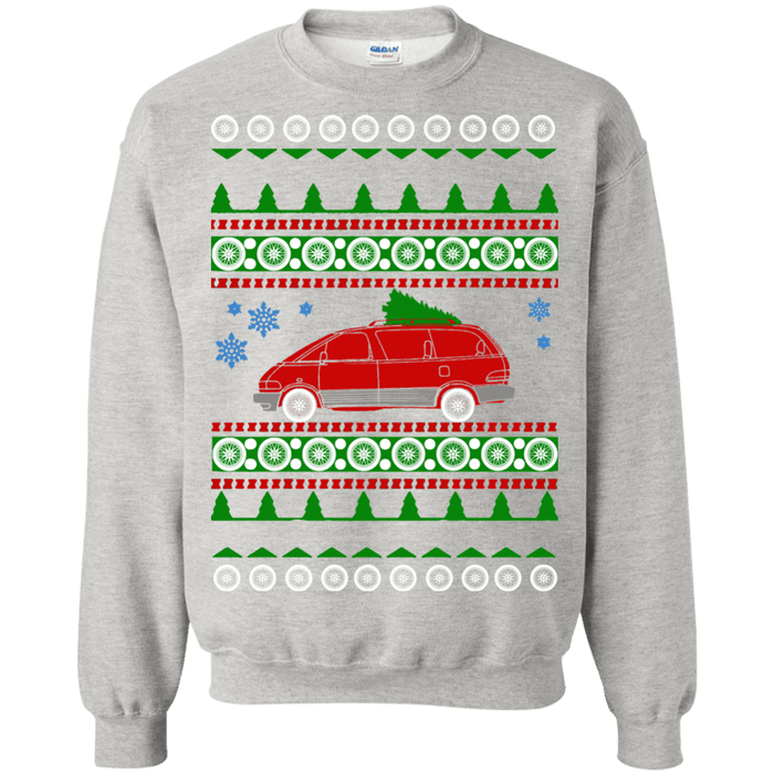 Toyota Previa Red 1991 Ugly Christmas Sweater sweatshirt