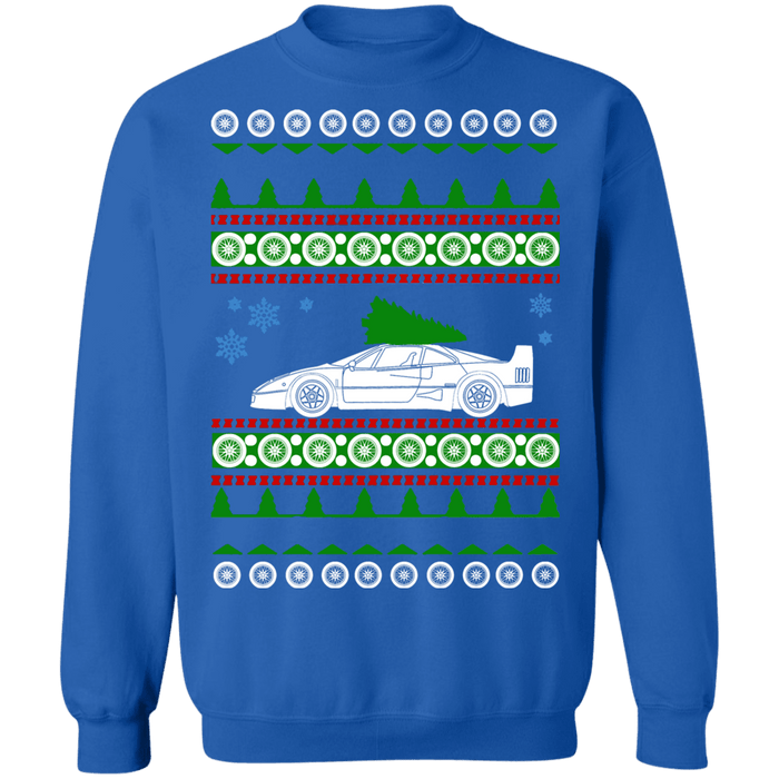 Super Car F40 Ferrari ugly christmas sweater sweatshirt