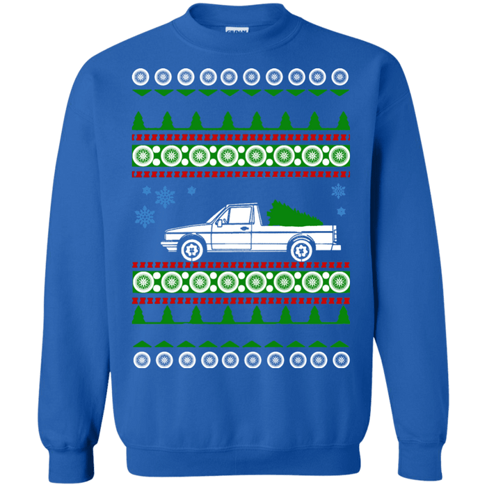 German Car like Rabbit Truck caddy ulgy christmas Sweater sweatshirt