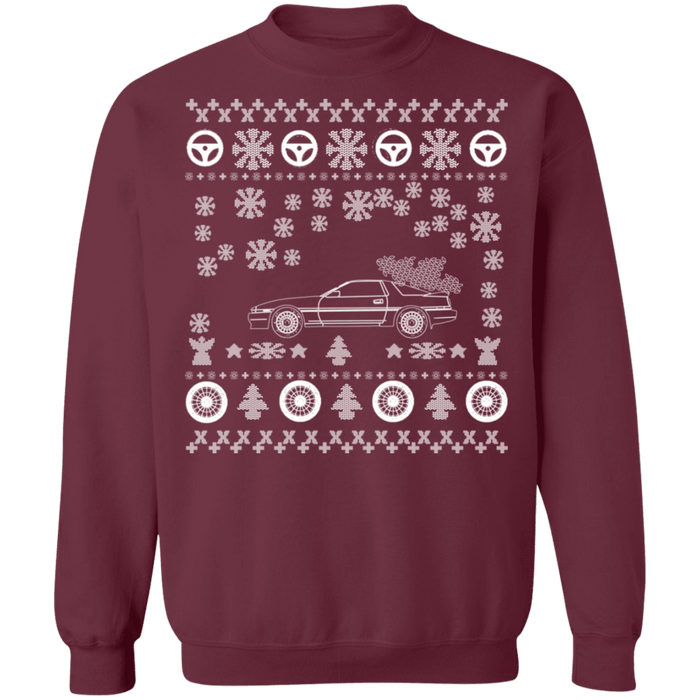 Car like a mk3 Supra ugly christmas sweater V2