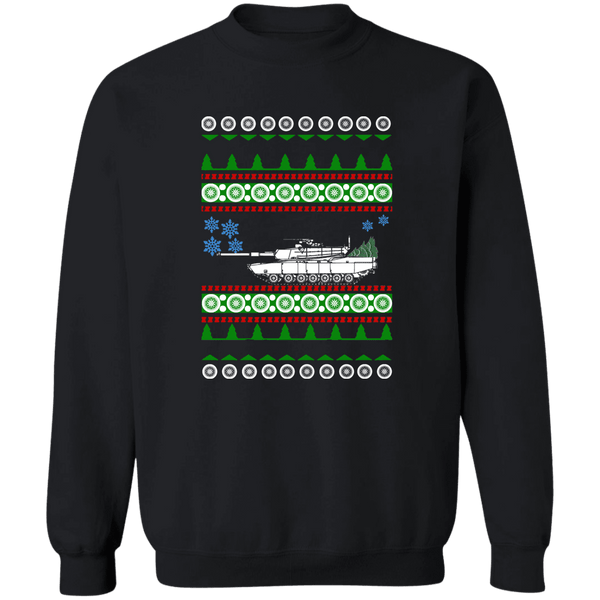 M-1 Abrams Tank M1 Ugly Christmas Sweater Sweatshirt