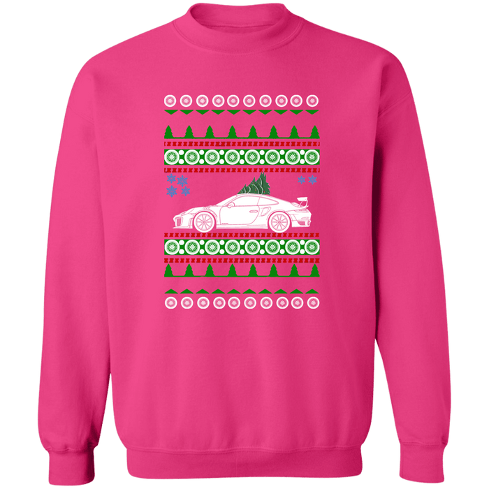 German Car like a 991 GT2RS 911 Ugly Christmas Sweater Sweatshirt