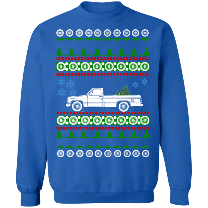 Truck like Chevy C10 Ugly Christmas Sweater 1986