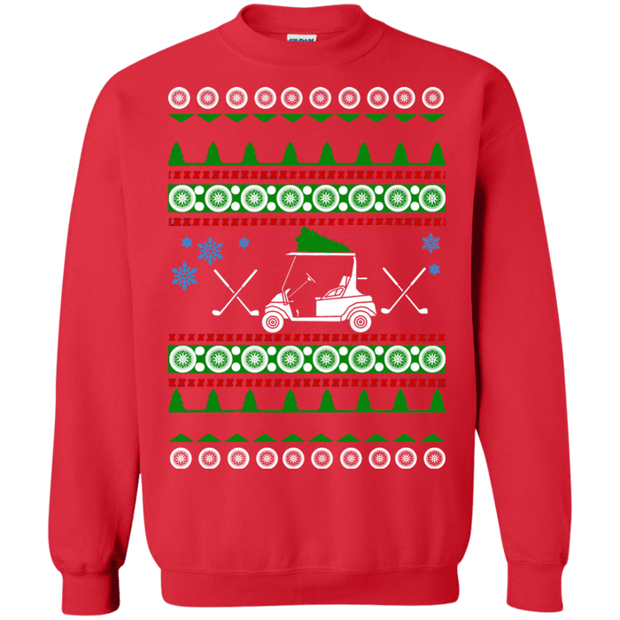 Golf Cart Ugly Christmas Sweater Golfer gift sweatshirt