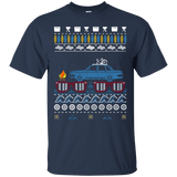 Volvo 240 Ugly Summer "Christmas" shirt with Blue car