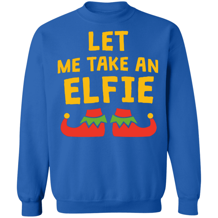 let me take an elfie ugly christmas sweater sweatshirt