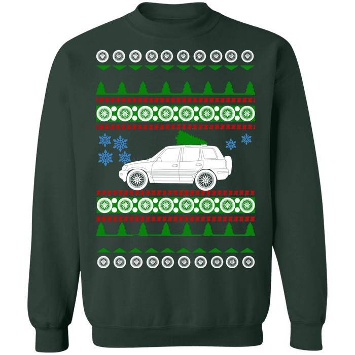 SUV Ugly Christmas Sweater RAV4 Toyota 1996 First Generation sweatshirt