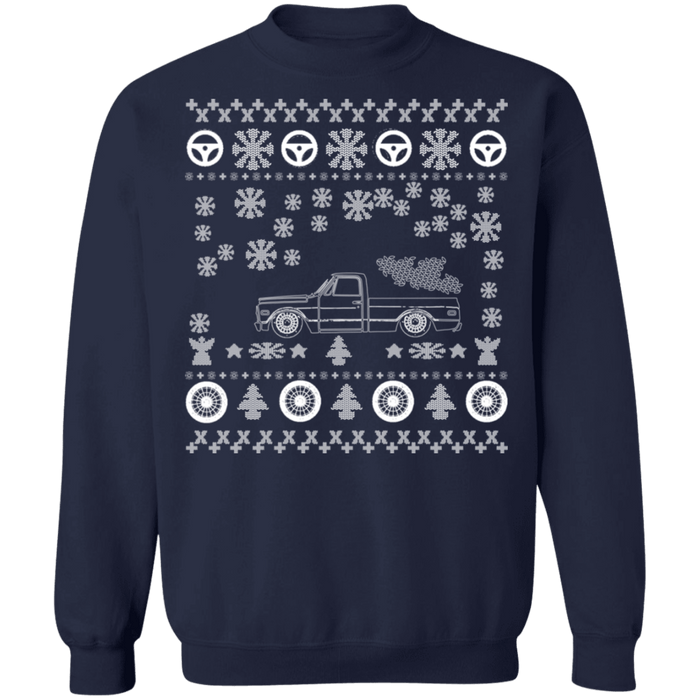 Chevy C10 Fleetside Ugly Christmas Sweater V2