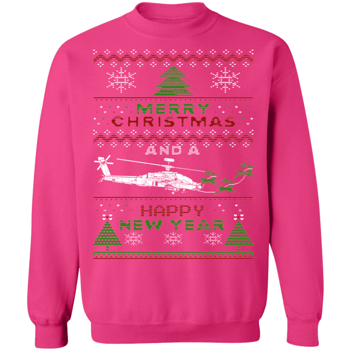 Apache Helicopter Ugly christmas sweater Sweatshirt