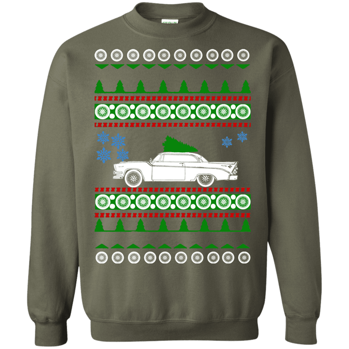 Coronet D500 1956 american car or truck like a  Ugly Christmas Sweater sweatshirt