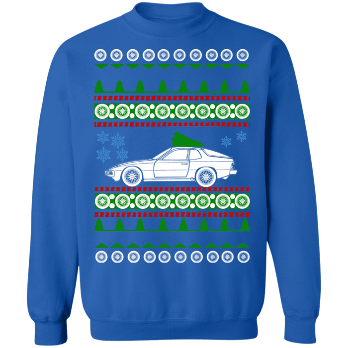 German Car similar to a 924 style ugly christmas sweater sweatshirt