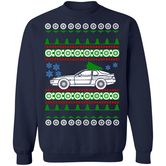 German car 968 Turbo RS Porsche style ugly christmas sweater sweatshirt