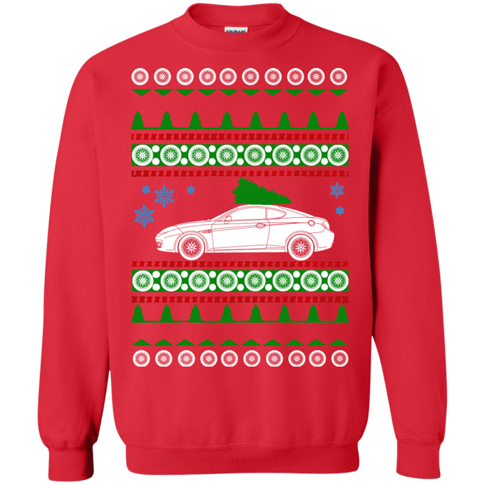 Hyundai Tiburon 1st gen ugly christmas sweater sweatshirt