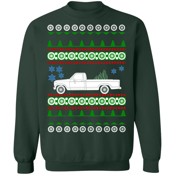 Truck 1984 Ford F150 ugly christmas sweater