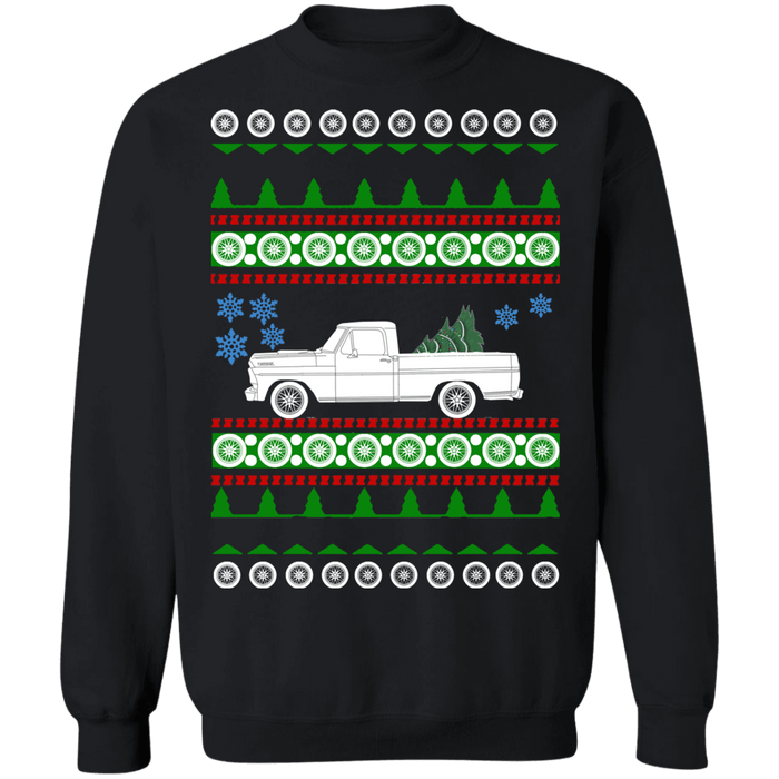 Truck like 1967 Ford F100 F150 Ugly Christmas Sweater Sweatshirt