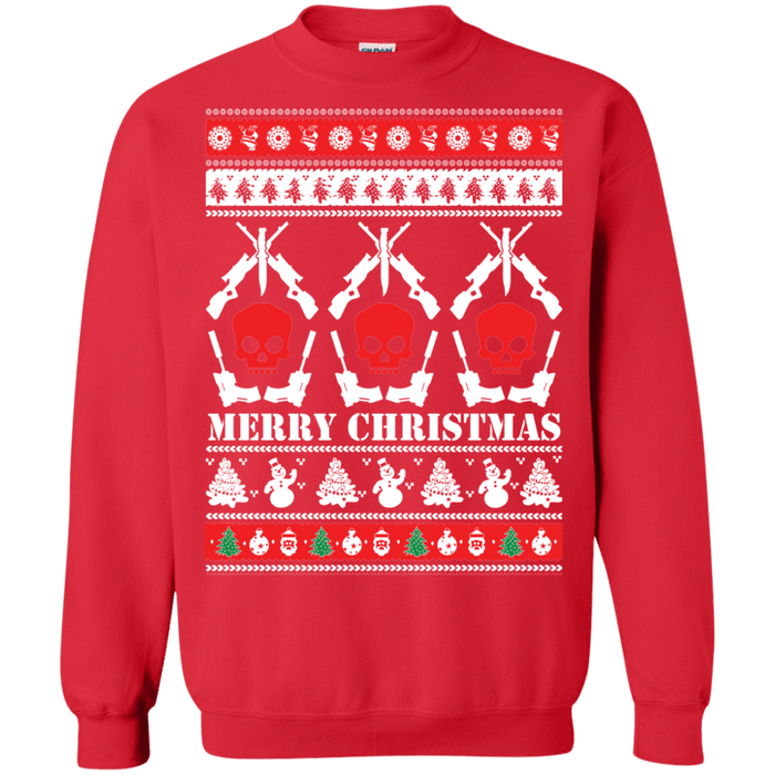 Guns and Skulls Ugly Christmas Sweater sweatshirt