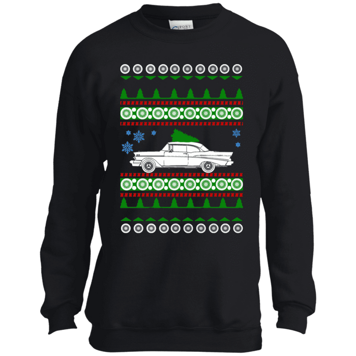 Chevy Belaire 1957 Youth Ugly Christmas Sweater sweatshirt