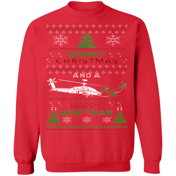 Apache Helicopter Ugly christmas sweater Sweatshirt