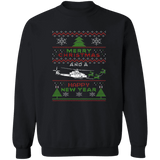 UH-1Y Helicopter Ugly Christmas Sweater Sweatshirt