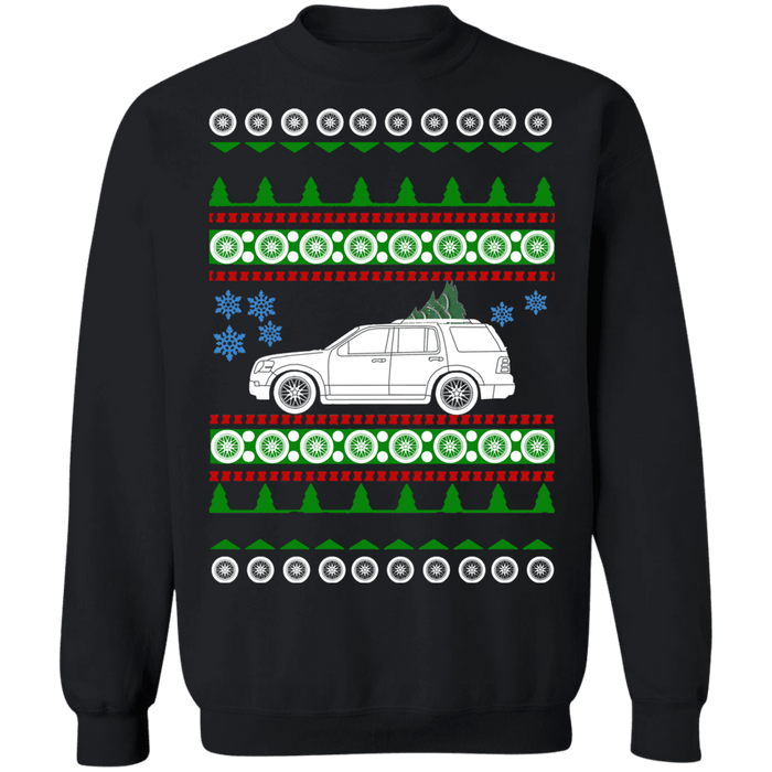 Ford Explorer 4th gen ugly christmas sweater