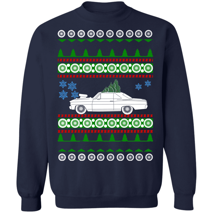 Chevy Nova II Ugly christmas sweater 2 door