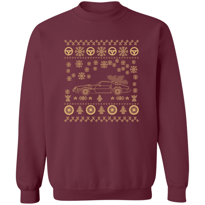 Firebird Trans Am 1979 Gold Ugly Christmas Sweater Sweatshirt